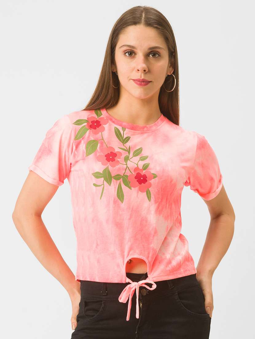 women's all over print crew neck t-shirt