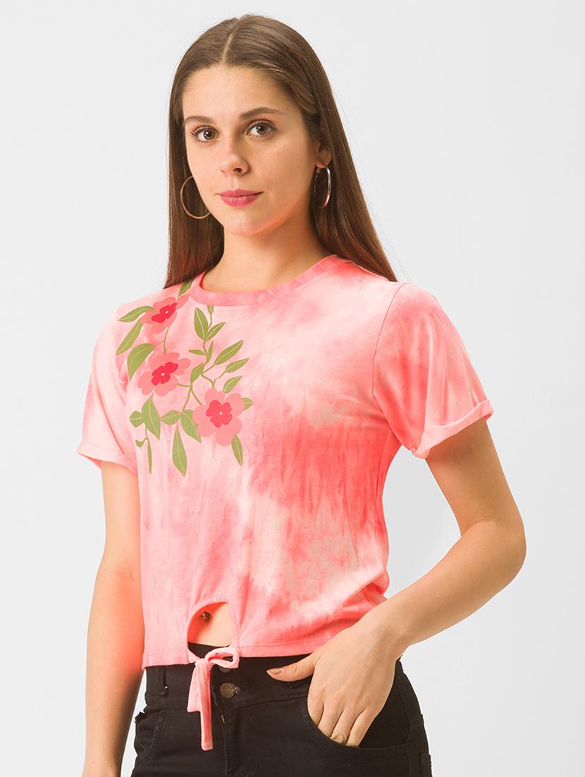 women's all over print crew neck t-shirt - 18326101 - Standard Image - 1