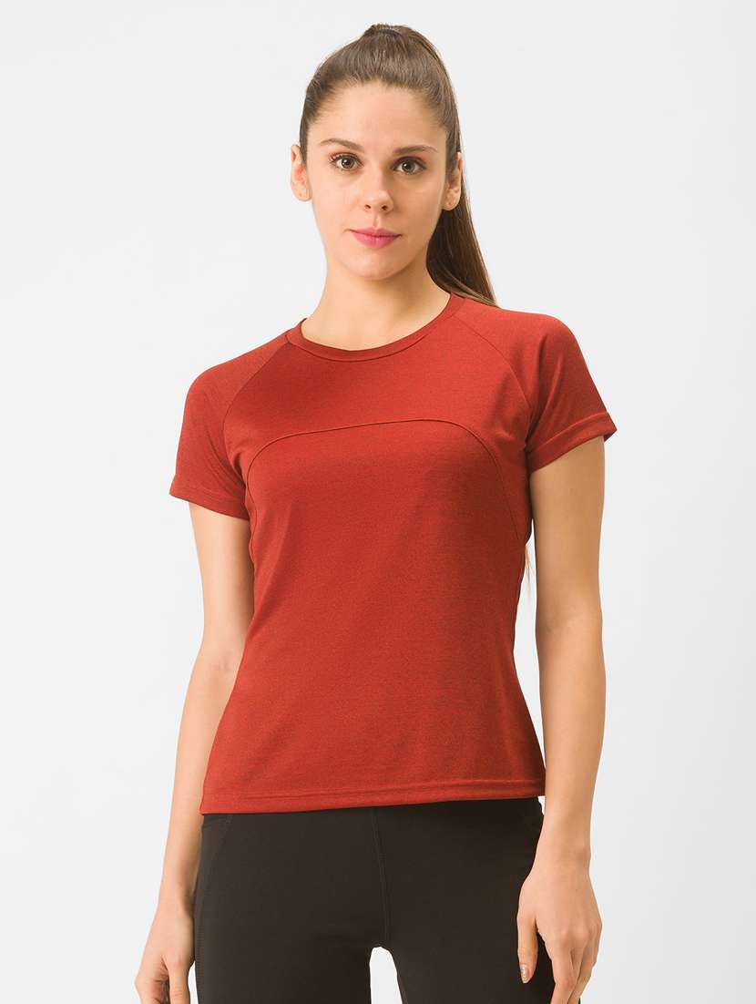 women's plain round neck t-shirt