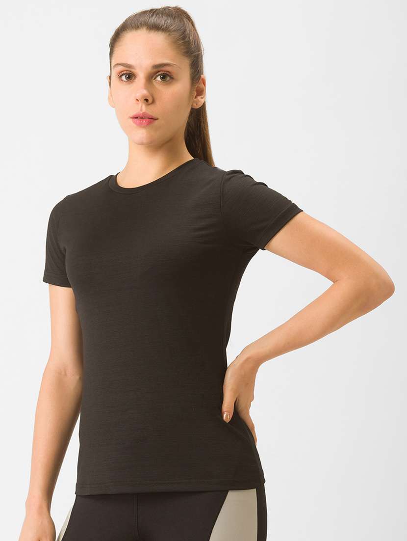 women's plain crew neck t-shirt - 18326105 -  Standard Image - 1