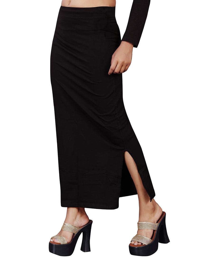 black solid saree shaper shapewear - 18326258 -  Standard Image - 1