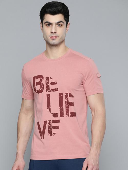 pink chest-printed t-shirt - 18326513 -  Standard Image - 0
