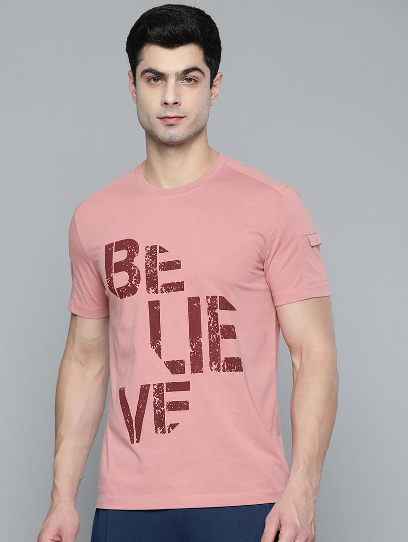 pink chest-printed t-shirt - 18326513 -  Zoom Image - 0