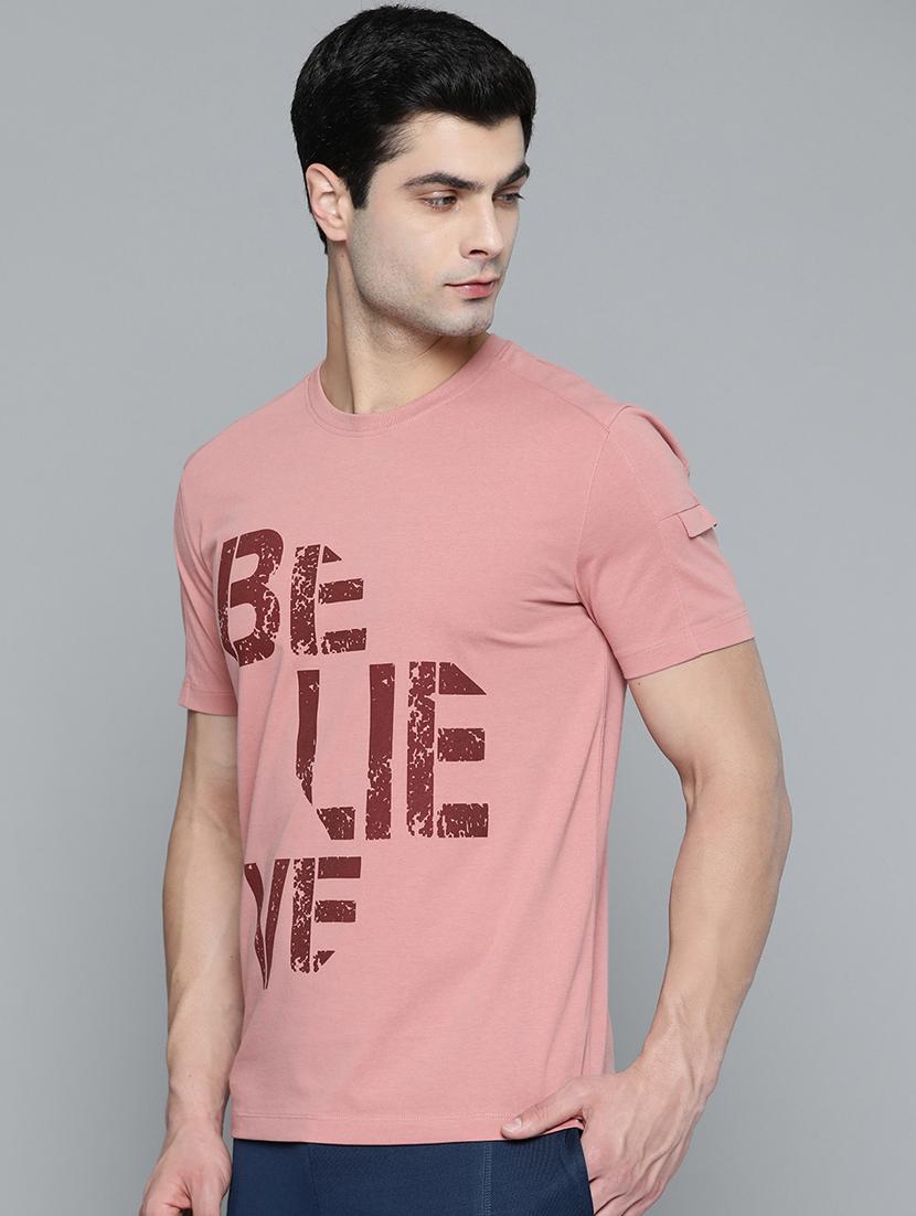 pink chest-printed t-shirt - 18326513 -  Standard Image - 1