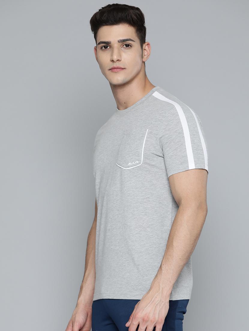 grey melange t-shirt - 18326516 - Standard Image - 1