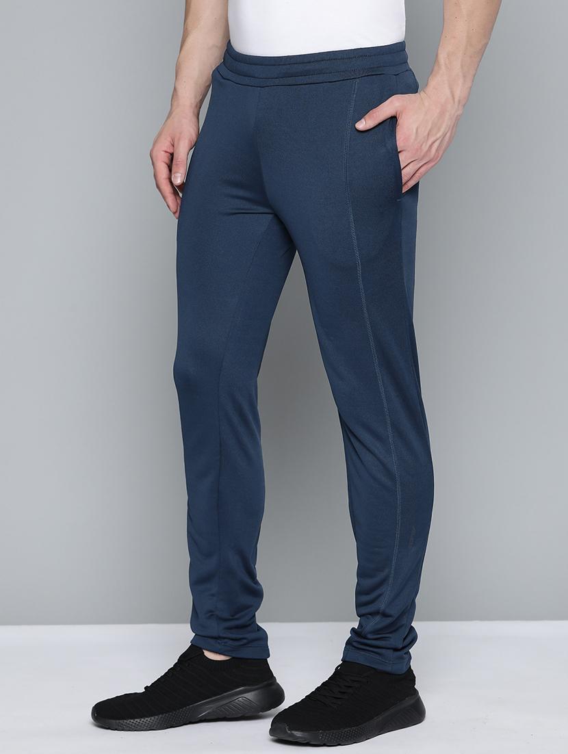navy-blue solid full length track pant - 18326526 -  Standard Image - 1