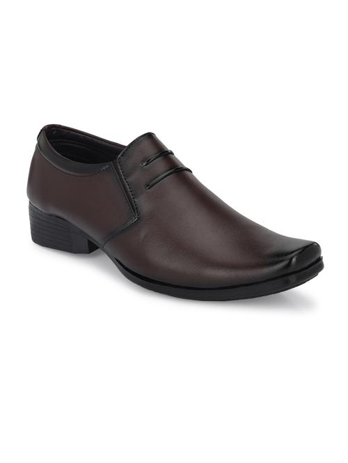brown leatherette slip on ons - 18326740 -  Standard Image - 0