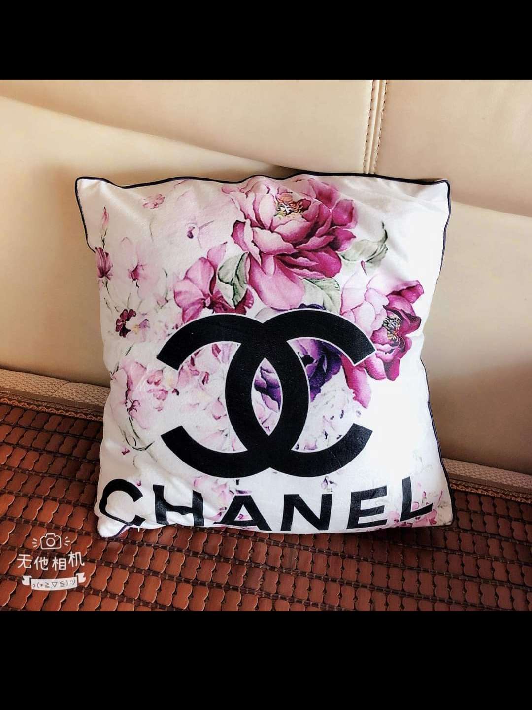 cotton luxury printed pillows white color  - 18328158 -  Standard Image - 1