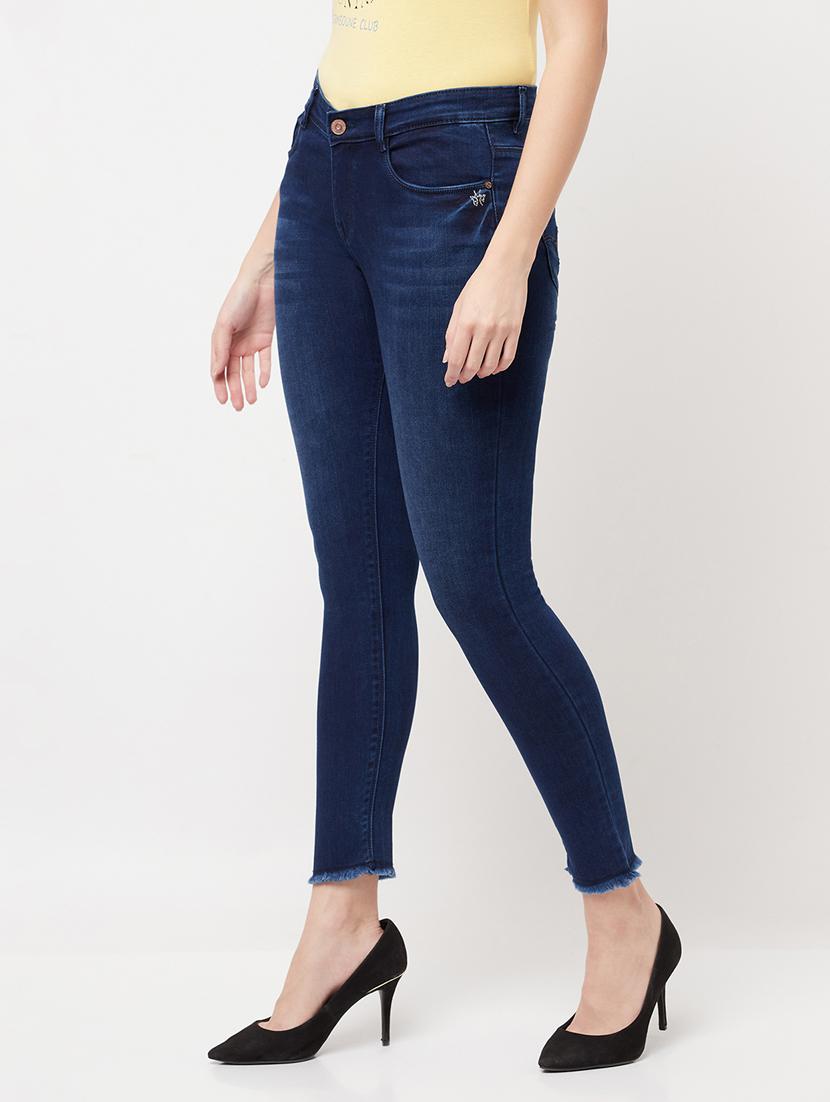 women's plain skinny fit jeans - 18328624 - Standard Image - 1