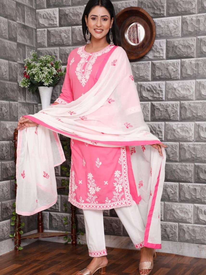 cotton suit with dupatta two more  - 18328776 -  Standard Image - 1
