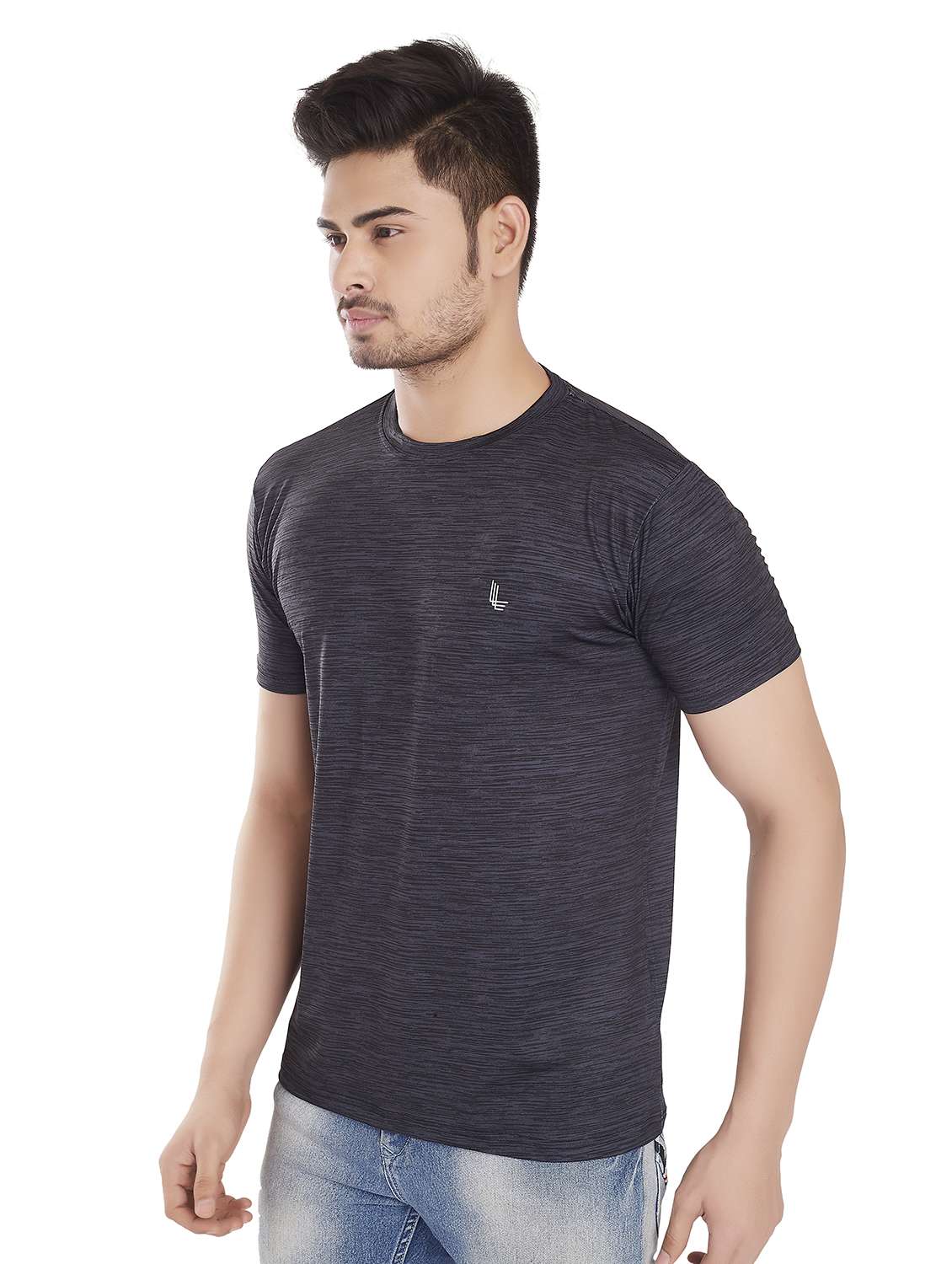 blue solid t-shirt - 18328893 -  Standard Image - 1