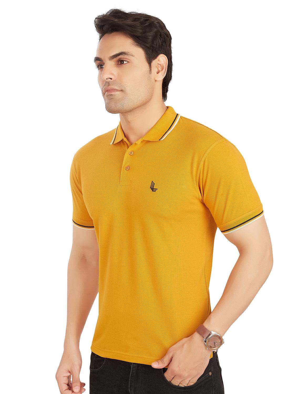gold c polo solid t-shirt - 18328934 - Standard Image - 1