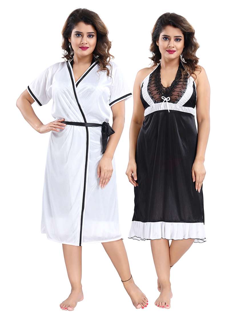 multi colored sleepwear robe set