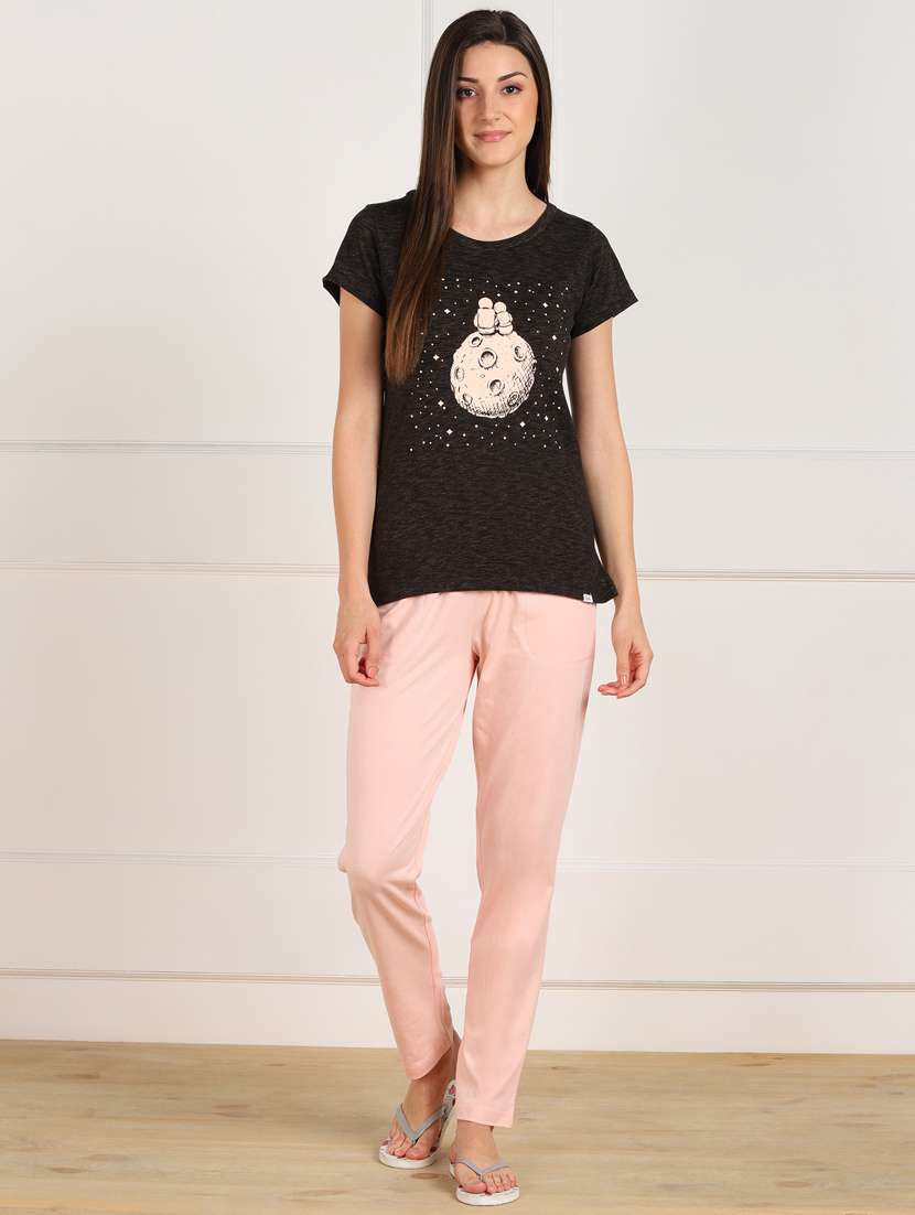 printed nightwear pyjama set