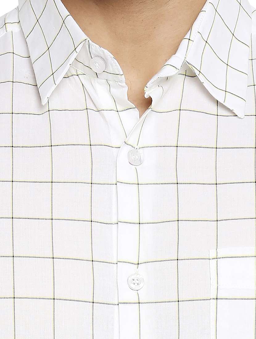 white checked casual shirt - 18329394 -  Standard Image - 4