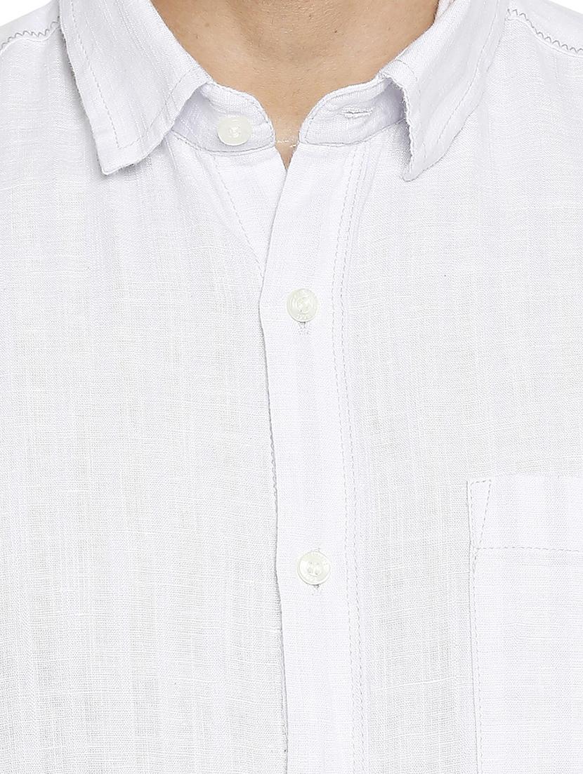 grey solid casual shirt - 18329474 - Standard Image - 4
