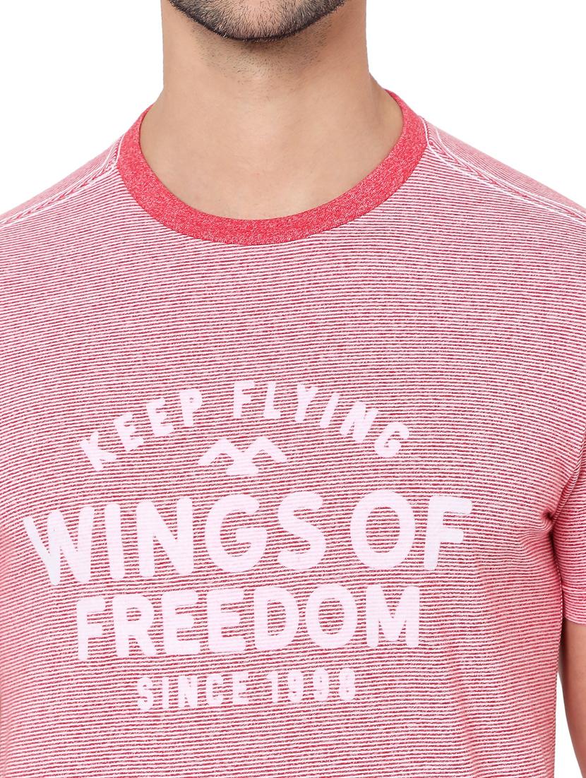 red printed polo t-shirt - 18329872 - Standard Image - 4