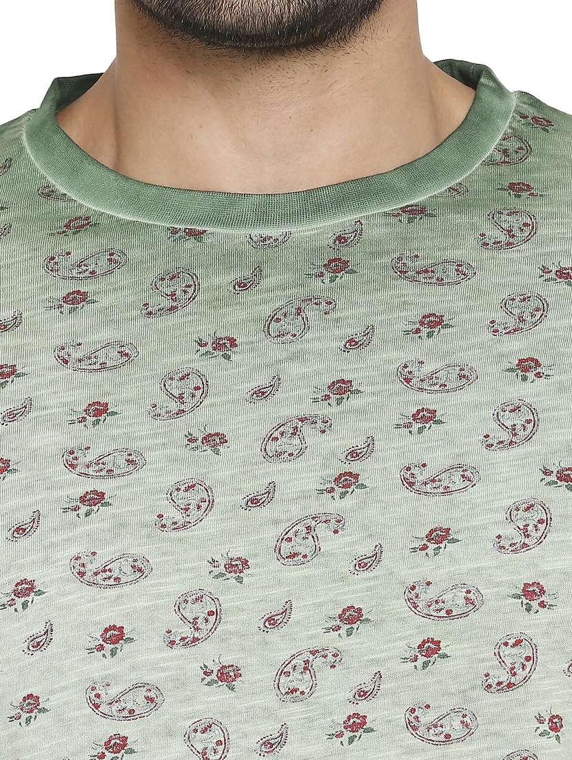 green printed t-shirt - 18329876 - Standard Image - 4