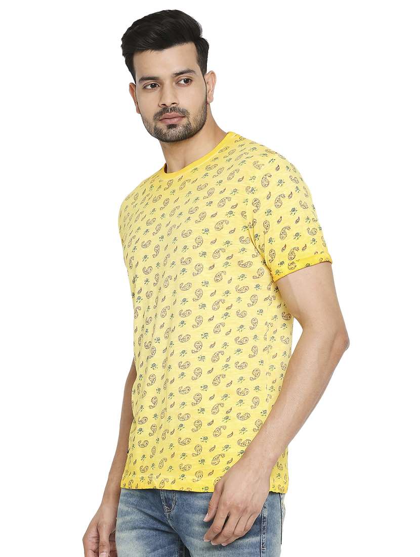 yellow printed t-shirt - 18329877 - Standard Image - 1