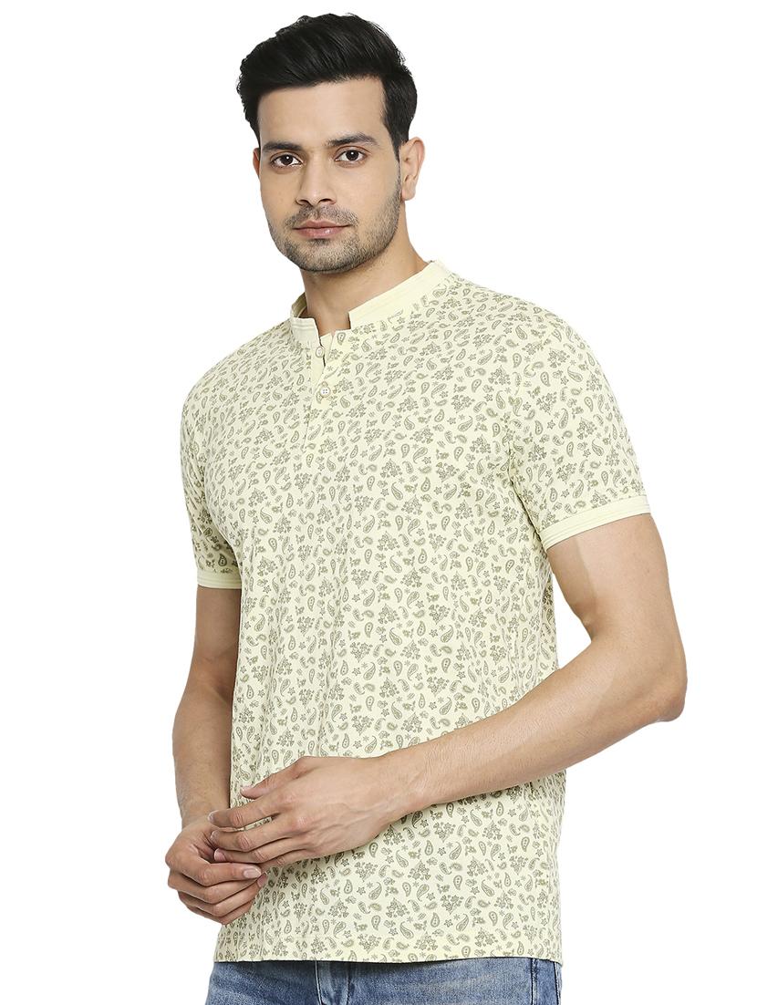 yellow floral polo t-shirt - 18329884 - Standard Image - 1