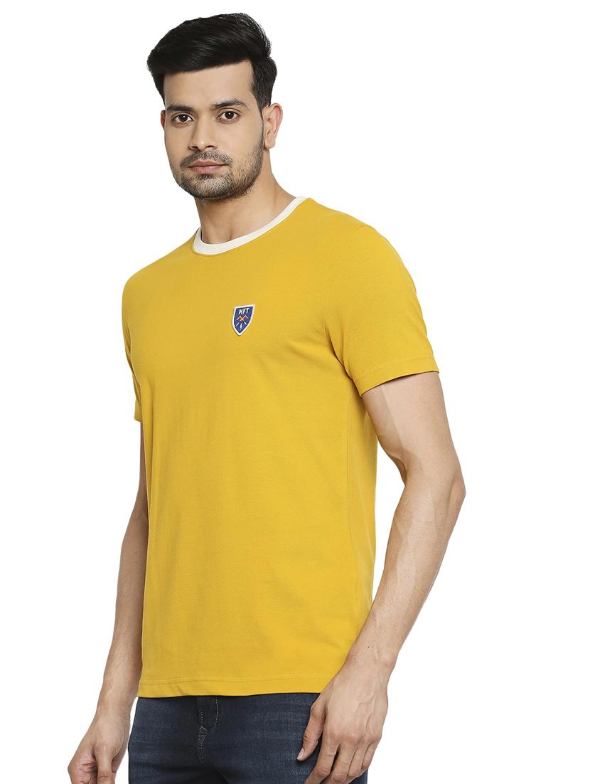 yellow solid t-shirt - 18329930 - Standard Image - 1