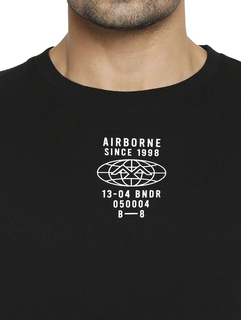 blue solid t-shirt - 18329965 - Standard Image - 4