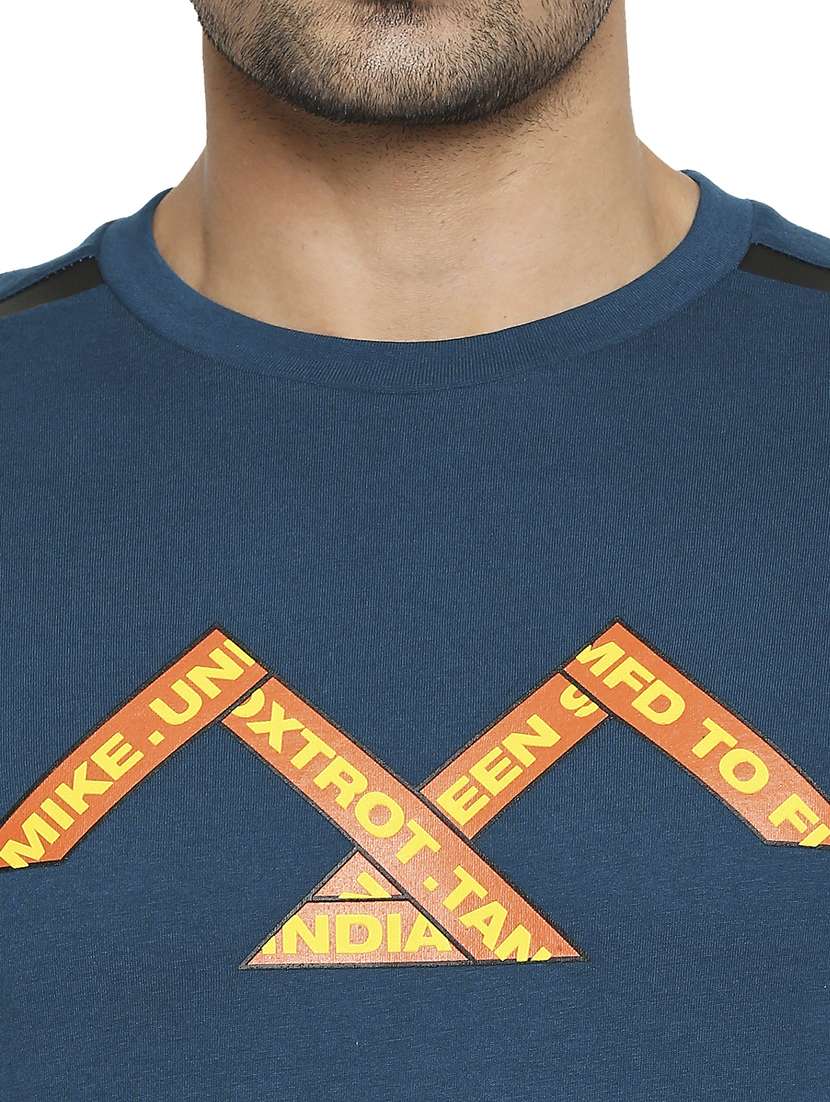 teal front print t-shirt - 18329968 - Standard Image - 4