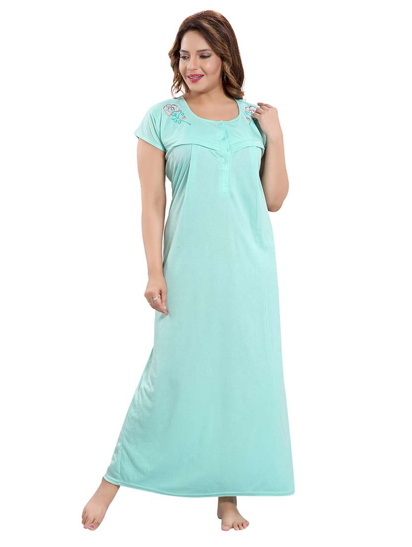 green cotton maternity wear - 18330162 -  Standard Image - 1