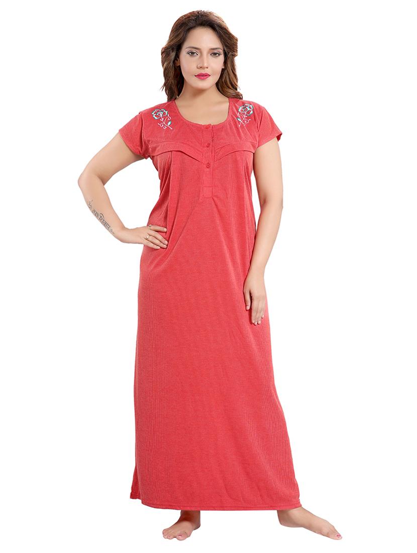red cotton maternity wear - 18330163 - Standard Image - 1