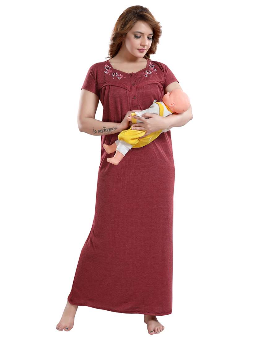 red cotton maternity wear
