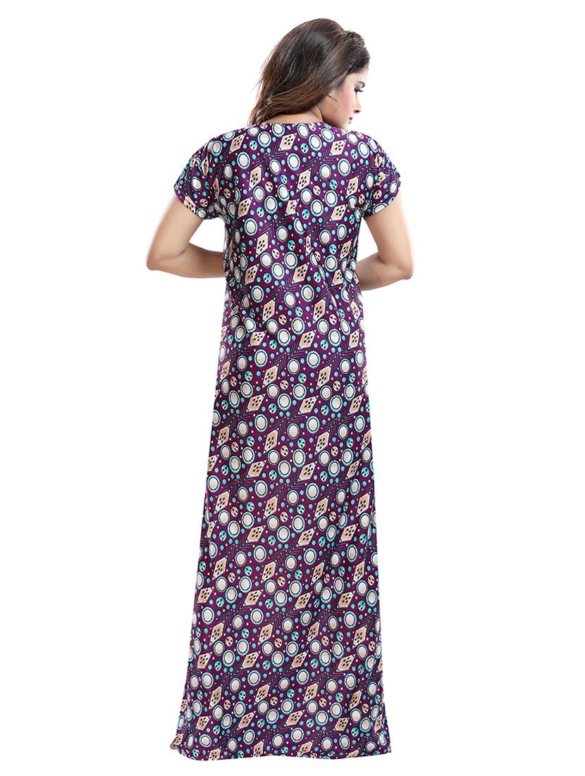 purple satin maternity wear - 18330202 - Standard Image - 4