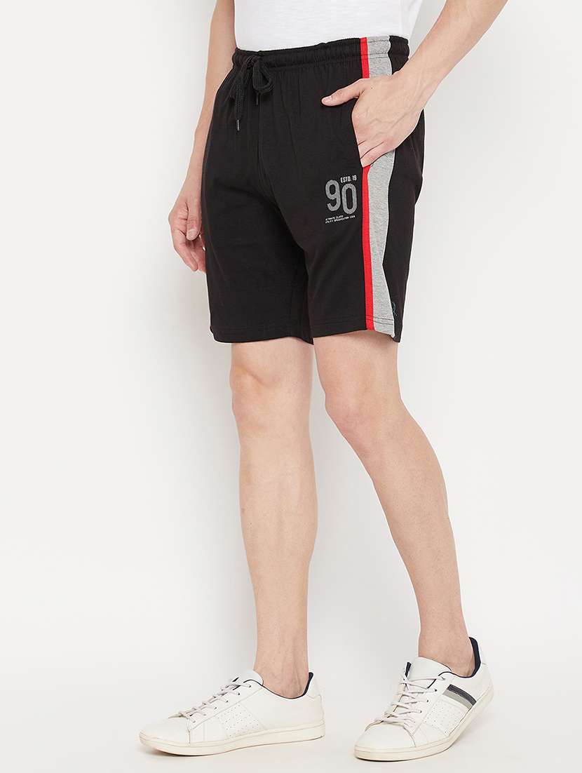 black side taped shorts - 18330393 -  Standard Image - 1