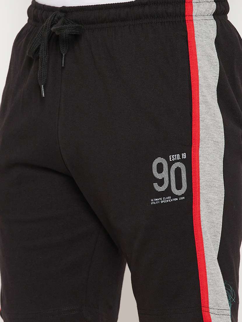 black side taped shorts - 18330393 -  Standard Image - 4