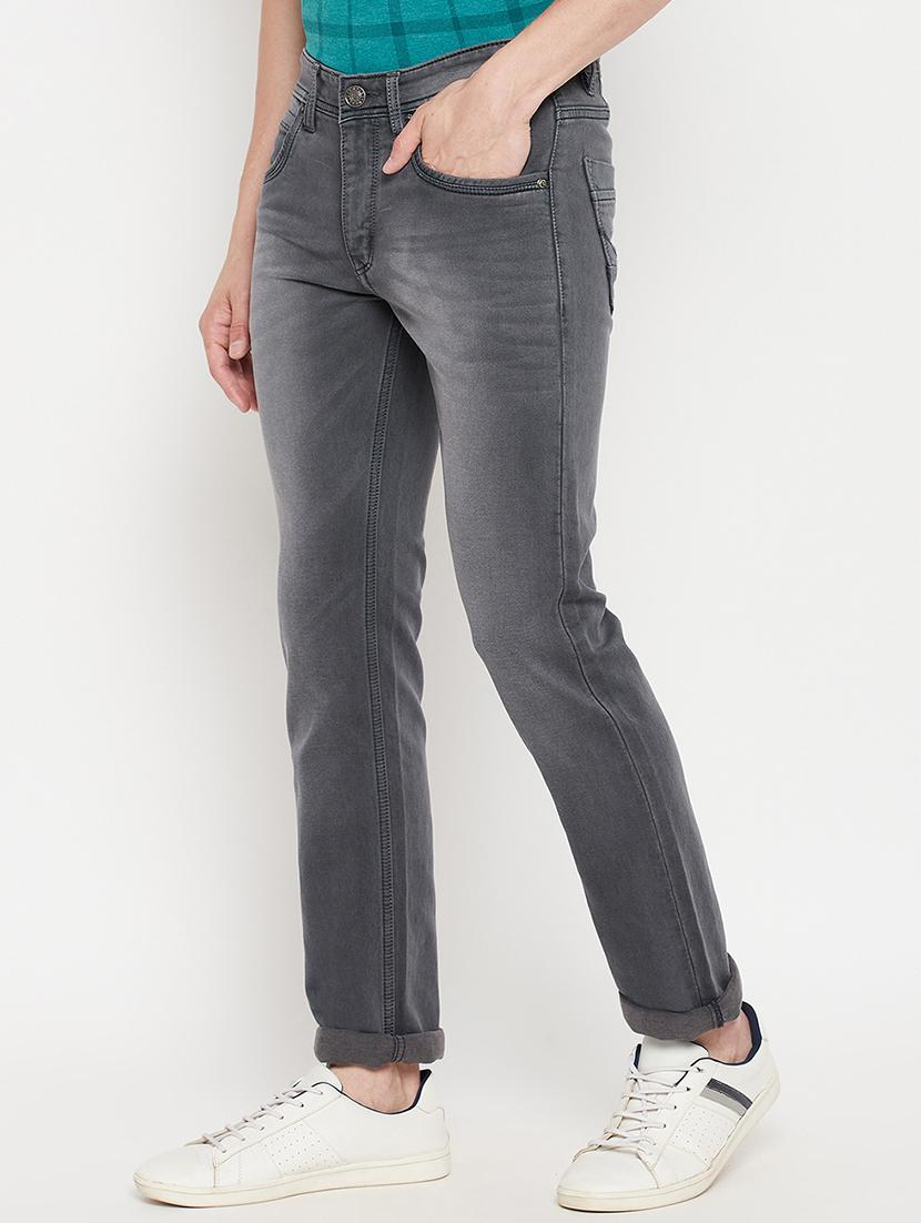grey light-washed denim jean - 18330399 -  Standard Image - 1