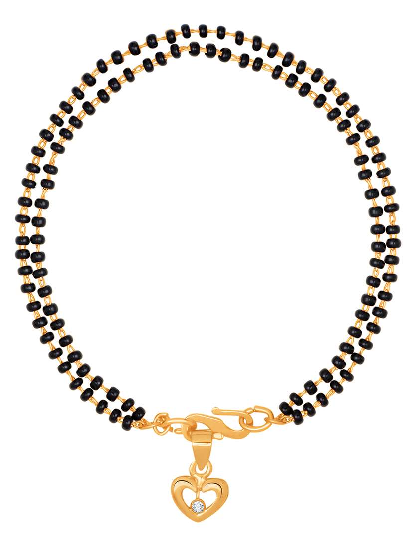 black gold plated beaded bracelet