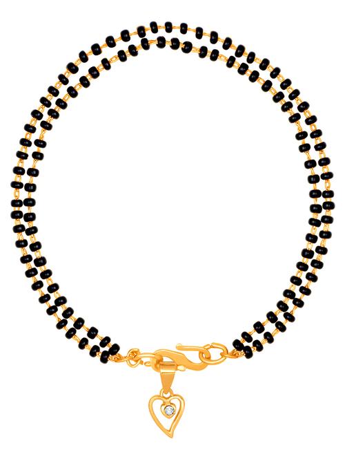 black gold plated beaded bracelet - 18330460 -  Standard Image - 0