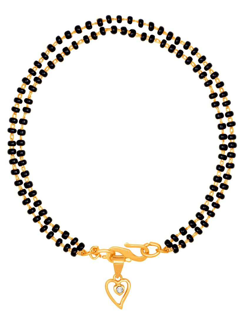black gold plated beaded bracelet - 18330460 -  Zoom Image - 0