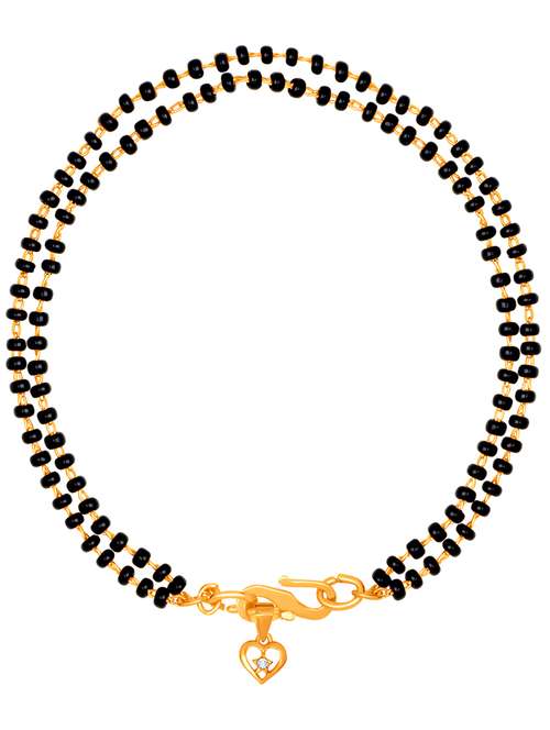 black gold plated beaded bracelet - 18330467 -  Standard Image - 0
