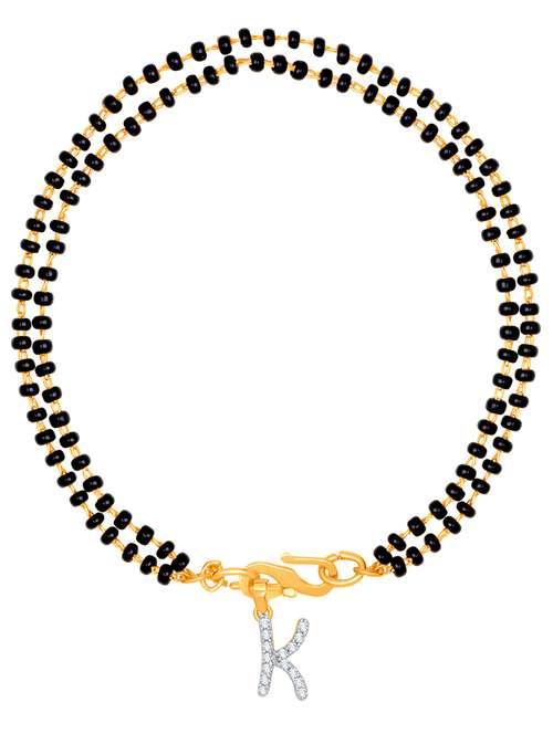 black gold plated beaded bracelet - 18330470 -  Standard Image - 0