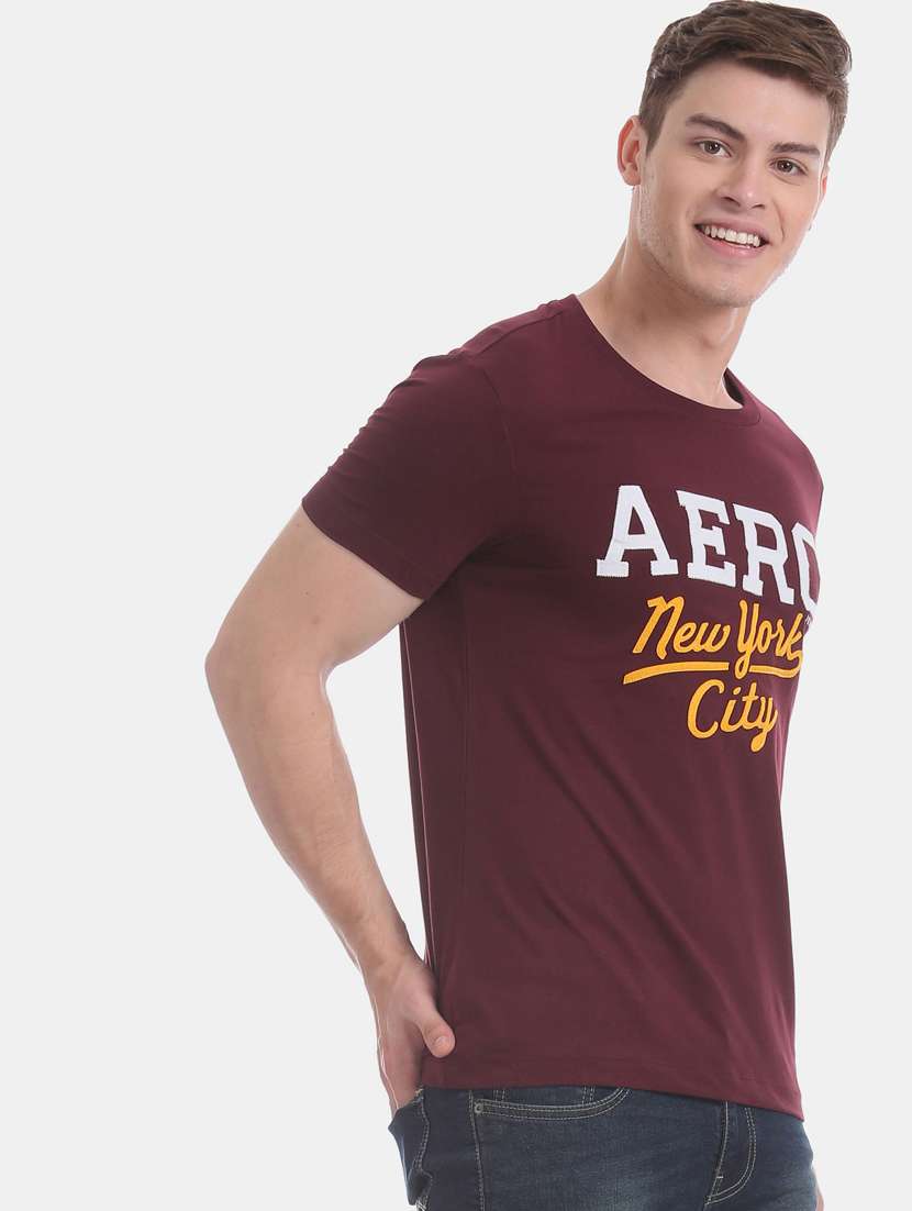 red front print t-shirt - 18332183 - Standard Image - 1