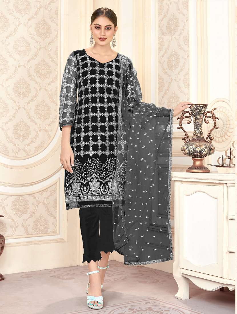 embroidered unstitched suit set