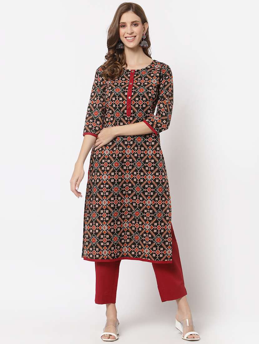 straight pant unstitched suit set - 18333566 - Standard Image - 1