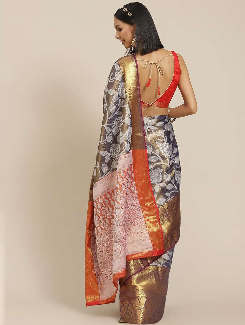 women's self design multi colored saree - 18334130 -  Standard Image - 1