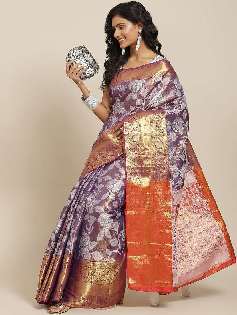 women's banarasi saree with blouse