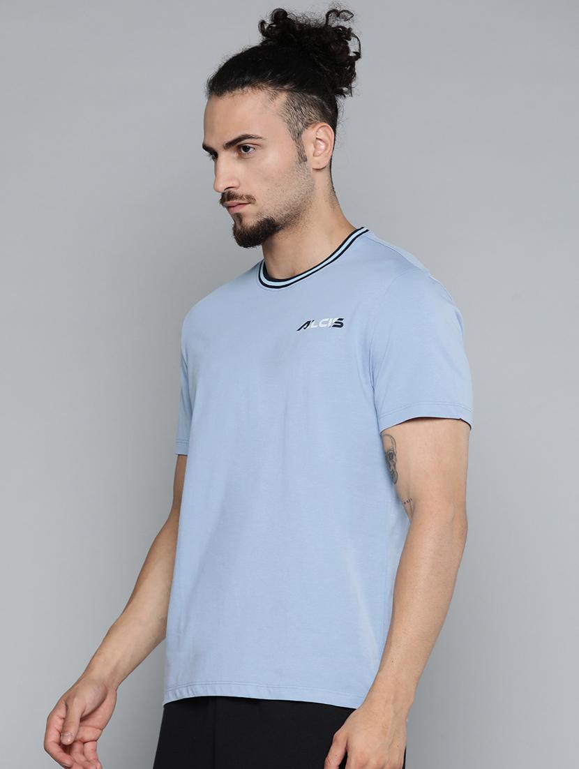blue solid t-shirt - 18334854 -  Standard Image - 1