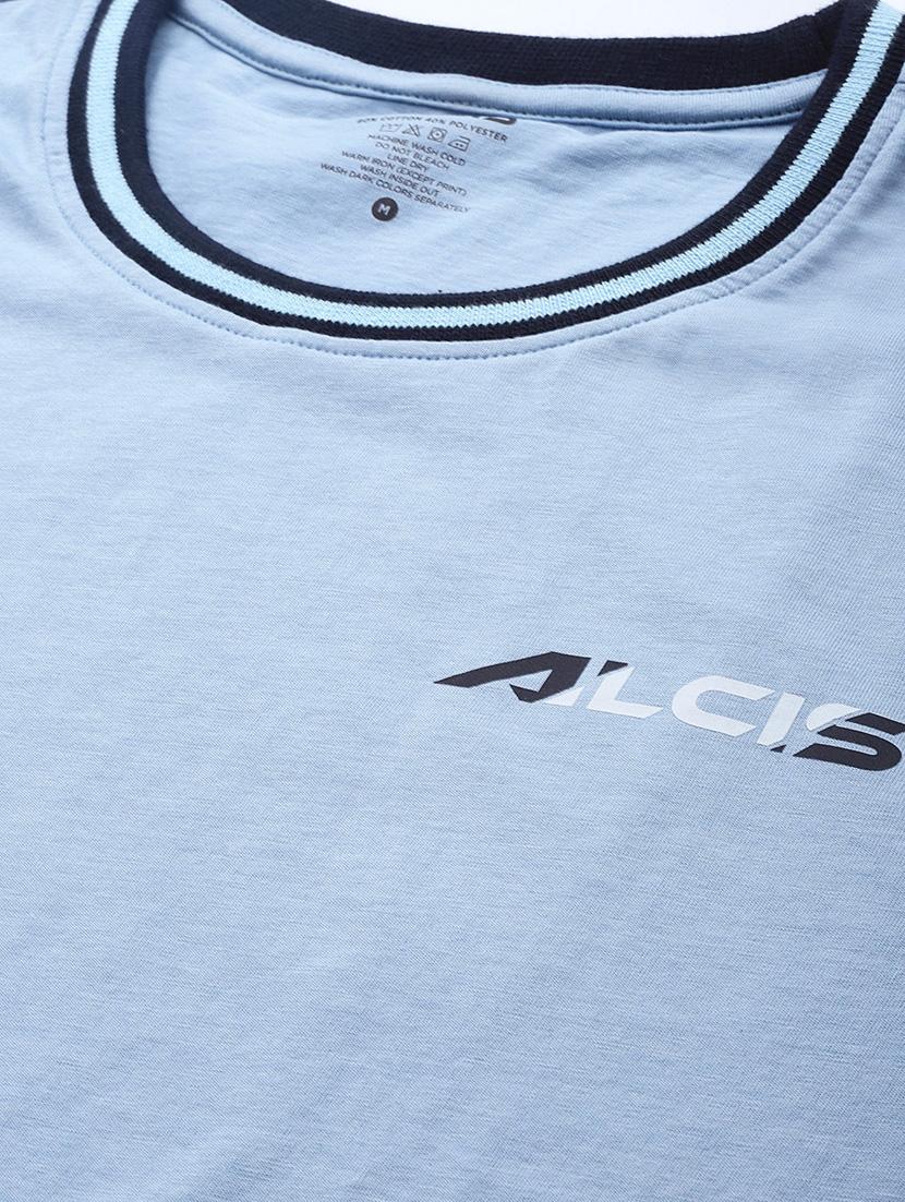 blue solid t-shirt - 18334854 - Standard Image - 4