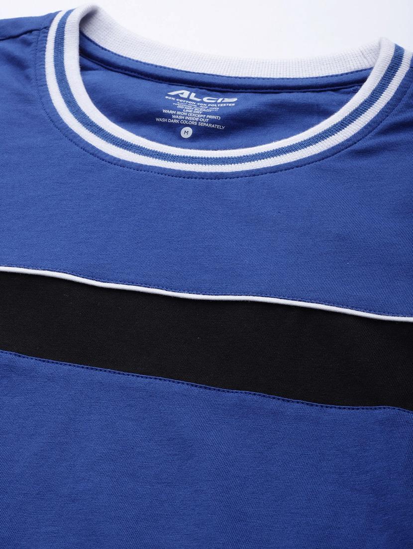 men blue striped t-shirt - 18334858 - Standard Image - 4