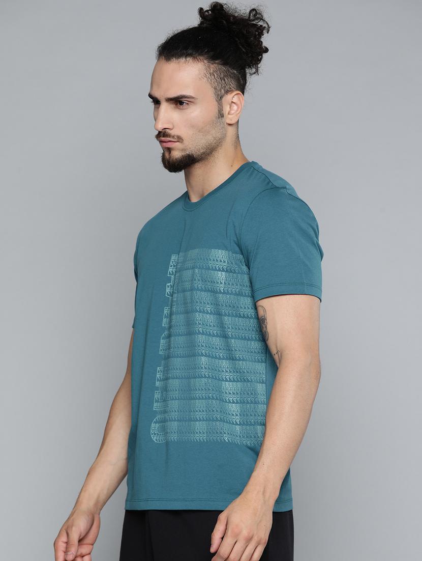 blue chest print t-shirt - 18334864 - Standard Image - 1