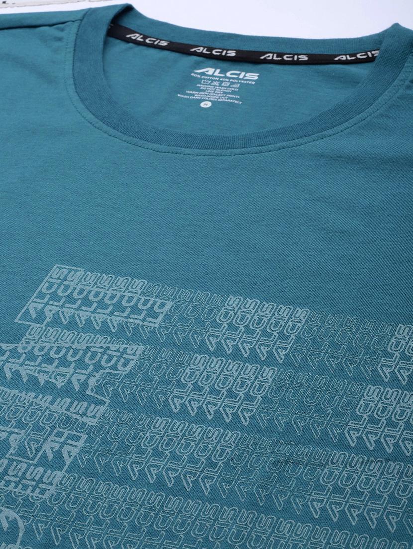 blue chest print t-shirt - 18334864 - Standard Image - 4