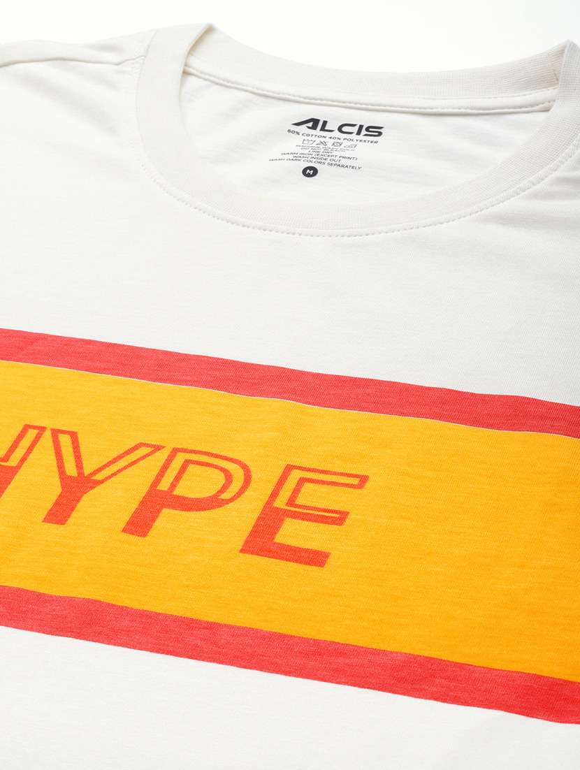 white chest print t-shirt - 18334866 -  Standard Image - 4